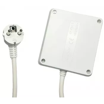 Microconnect MC-PSSQUARE040150FRW predlžovací kábel 1,5 m 4 AC zásuvky interiérový biely