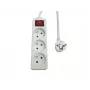 Predlžovacia zásuvka MicroConnect MC-PSOO030150FRW 3-násobná s individuálnymi vypínačmi