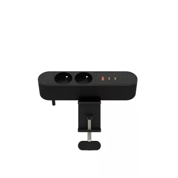 Predlžovacia zásuvka pre stôl MicroConnect MC-MDPS-FR2-67W — 2 zásuvky, 67 W celkový výkon