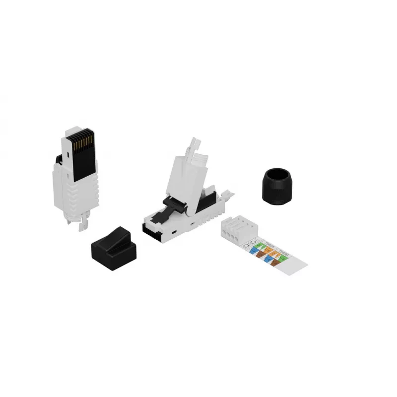 Lanview LVN125445-CAT6A-UTP zástrčka RJ45 UTP Cat6a, AWG22-24