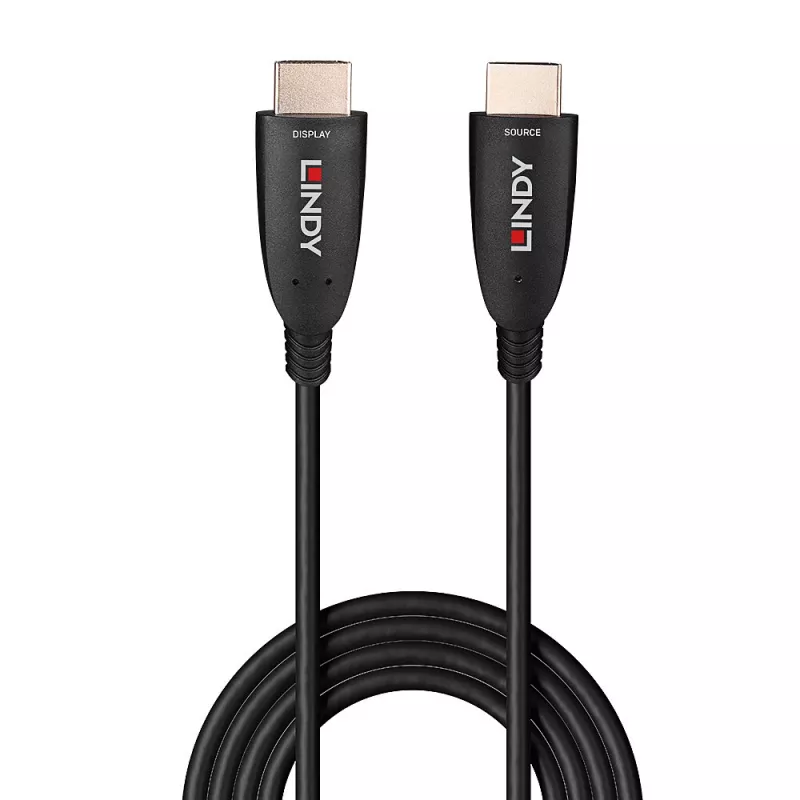 HDMI kábel Lindy 38513 30m HDMI Type-A samec 2.1 48 Gbit/s čierny