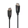Lindy 40m Fibre Optic Hybrid HDMI 8K60 kábel 48 Gbit/s čierny