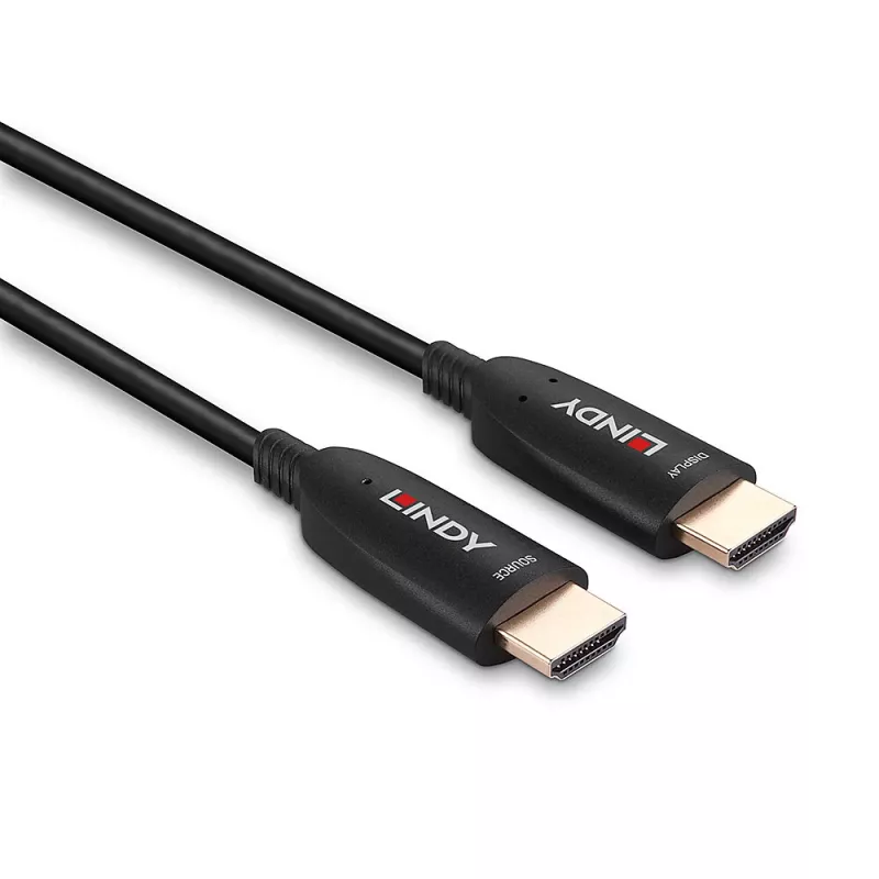 Lindy 40m Fibre Optic Hybrid HDMI 8K60 kábel 48 Gbit/s čierny