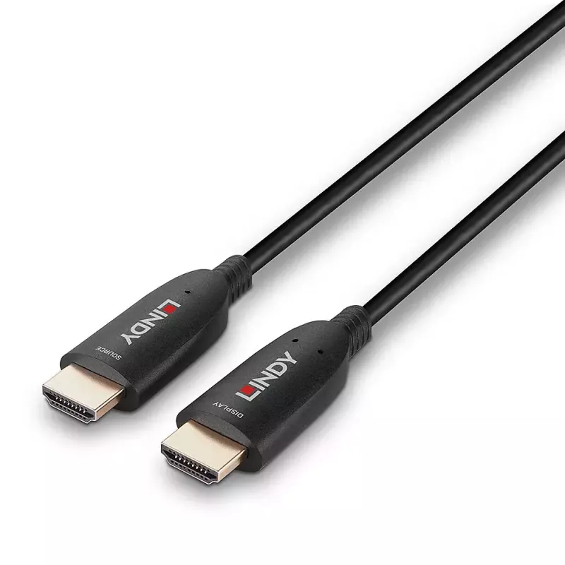 Lindy 50m sklolaminátový hybridný HDMI 8K60 kábel