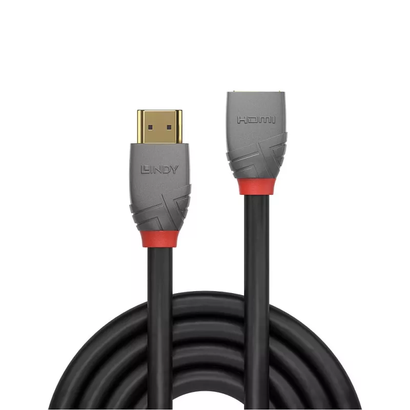 Lindy 1m High Speed HDMI predlžovací kábel, Anthra Line