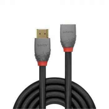 HDMI predlžovací kábel Lindy 3m HDMI 2.0 predlžovací Anthra Line