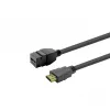 Keystone HDMI samica vložka VivoLink PROKEYHDMIFM3B čierna — HDMI pripojovací modul pre nástenné zásuvky a patch panely