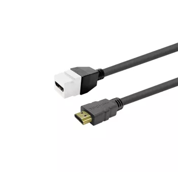HDMI konektor samica Keystone vložka VivoLink PROKEYHDMIFM3W biely na montáž do panelu