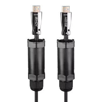 HDMI kábel Lindy 38527 10 m HDMI Type-A konektor samec–konektor samec HDMI 2.1 48 Gbit/s pozlátené kontakty čierny