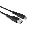 Lindy 0,5 m USB na Lightning kábel, čierna