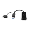 Lindy USB 3.2 Gen 1 Gigabit Ethernet konvertor káblový USB Ethernet 5000 Mbit/s čierna