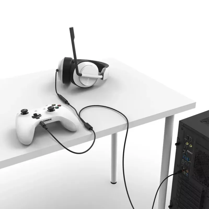 Audiokábel NZXT ST-ACCC1-WW 2 m 2x3,5 mm TRRS čierna