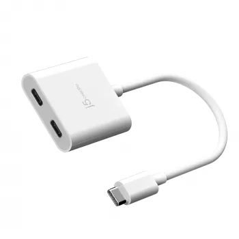 USB-C na dual USB-C adaptér j5create JCA164-N 3840x2160 240Hz