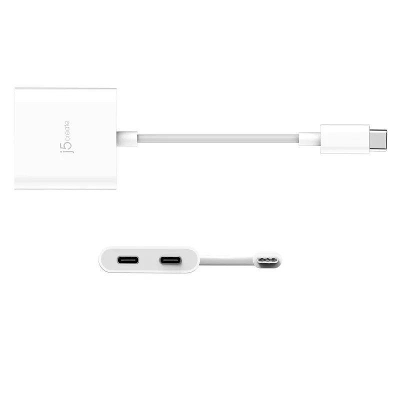 USB-C na dual USB-C adaptér j5create JCA164-N 3840x2160 240Hz