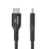 StarTech.com 30 cm USB-A na USB-C nabíjací kábel, nabíjanie a synchronizácia, 3A, USB 2.0, TPE plášť – čierny USB nabíjací kábel
