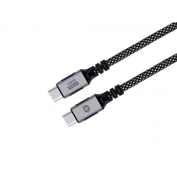 USB-C na USB-C kábel CONCEPTRONIC ETTA07B20 — USB 3.2 Gen 2x2, 2 m, 20 Gbps, PD 3.0 100W (20V 5A), 4K@60Hz, E-mark