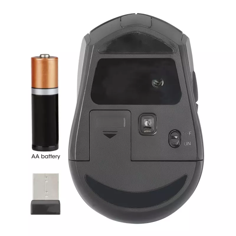 Manhattan MW6200 bezdrôtová myš, nano prijímač USB-A, čierna