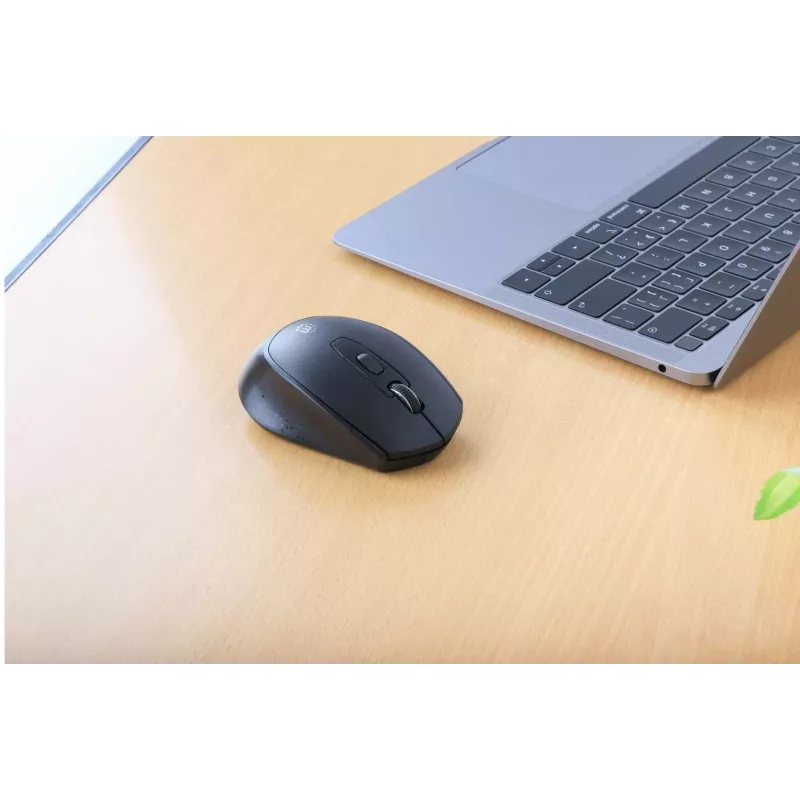 Manhattan MW6200 bezdrôtová myš, nano prijímač USB-A, čierna