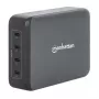 Nabíjačka Manhattan štyri USB-C PD porty 140W na port 240W celkovo