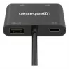 Multiport adaptér Manhattan 154321 USB Type-C na 2 HDMI USB-A Power Delivery 100 W