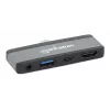 USB-C Travel Dock Manhattan 190404 4 porty HDMI USB-A USB-C 3,5 mm