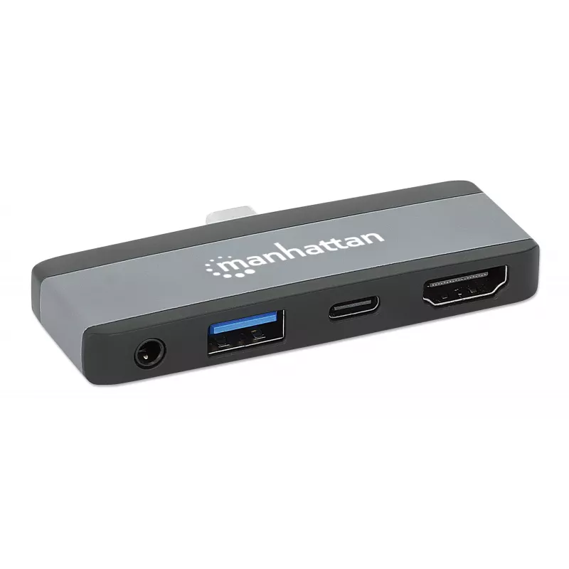 USB-C Travel Dock Manhattan 190404 4 porty HDMI USB-A USB-C 3,5 mm