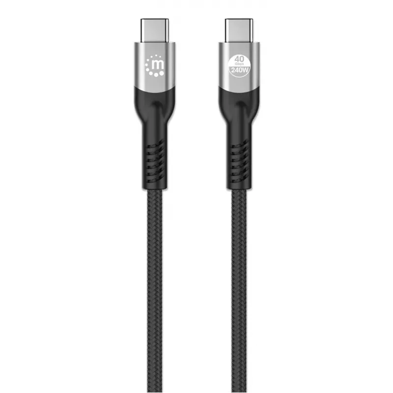 Kábel USB-C samec na USB-C samec Manhattan 2m USB4 Gen 3x2 8K 60Hz