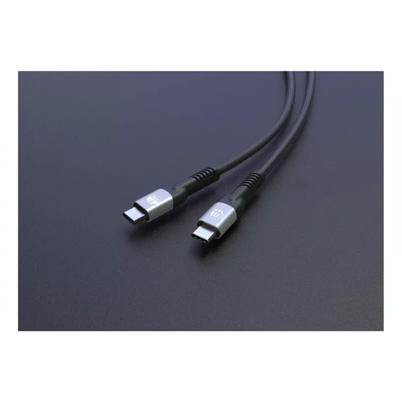 Kábel USB-C samec na USB-C samec Manhattan 2m USB4 Gen 3x2 8K 60Hz