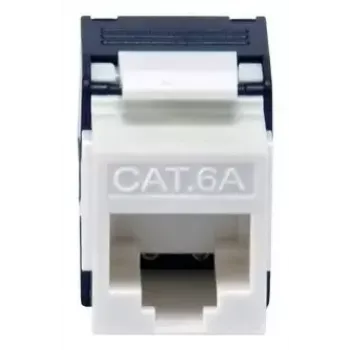 Keystone samica Cat.6A netienená bez nástroja, EQUIP 769227, RJ-45, ploché prevedenie, biela, 8 ks