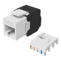 Equip 769227 Zásuvka Keystone Cat.6A, netienená, LSA bez náradia, biela, 8 ks