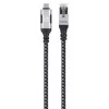 Manhattan USB-C na Gigabit sieťový Ethernet RJ45 kábel 2m čierny/strieborný