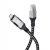 Manhattan USB-C na Gigabit sieťový Ethernet RJ45 kábel 2m čierny/strieborný