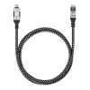 Manhattan USB-C na Gigabit sieťový Ethernet RJ45 kábel 2m čierny/strieborný
