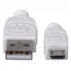 Manhattan USB-A na Micro-USB kábel, 1,8 m, samec na samca, 480 Mbit/s (USB 2.0), Hi-Speed USB, biely, doživotná záruka
