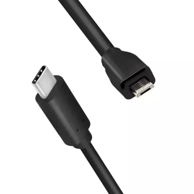 LogiLink CU0196 USB kábel USB 2.0 0,5 m USB-C Micro-USB B čierny