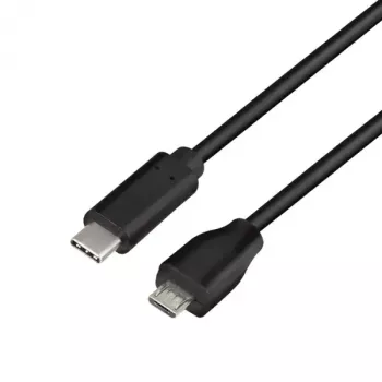 LogiLink CU0196 USB kábel USB 2.0 0,5 m USB-C Micro-USB B čierny