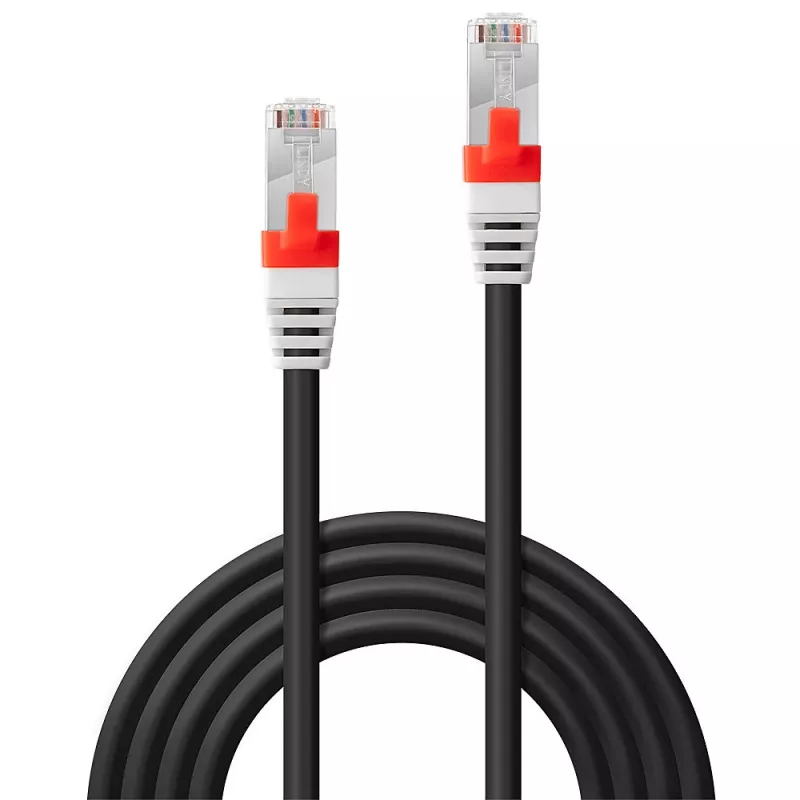 Sieťový kábel Lindy 45367 čierny 7,5 m Cat6a S/FTP (S-STP)
