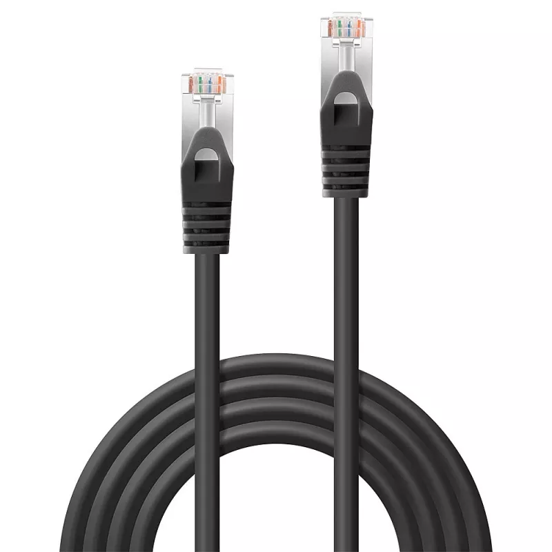 Sieťový kábel Lindy 48383 čierny 3 m Cat5e F/UTP (FTP)