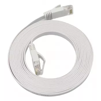 Microconnect V-UTP6A05W-FLAT-LSZH sieťový kábel biely 5 m Cat6a U/UTP (UTP)