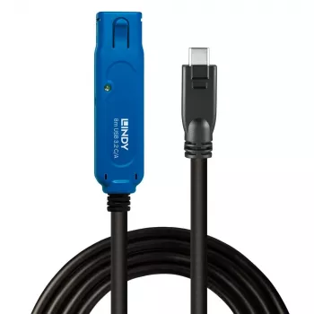 Lindy 43381 USB kábel USB 3.2 Gen 1 (3.1 Gen 1) 8 m USB C USB A čierny, modrý