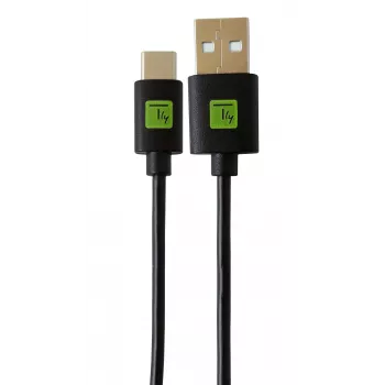 Techly ICOC MUSB20-CMAM01T USB kábel USB 2.0 0,1 m USB A USB C čierny