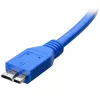 USB kábel TECHLY ICOC-MUSB3-A-005 — USB A na Micro-USB B, USB 3.2 Gen 1 (5 Gbit/s), 0,5 m, modrý