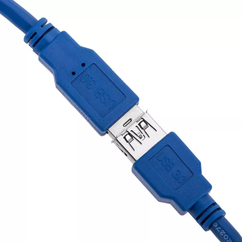 Techly predlžovací kábel USB 3.0, konektor samec A / konektor samica A, 1 m, modrý ICOC U3-AA-10-EX