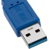 Techly predlžovací kábel USB 3.0, konektor samec A / konektor samica A, 1 m, modrý ICOC U3-AA-10-EX