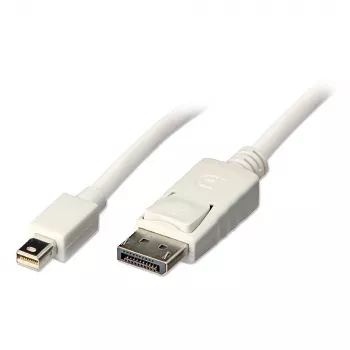 Lindy 2 m Mini DisplayPort na DisplayPort kábel, biely