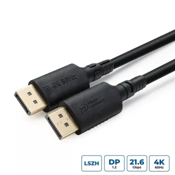 DisplayPort 1.2 kábel MicroConnect 4K, 300 cm, plášť LSZH