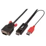 Lindy 3m HDMI na VGA kábel