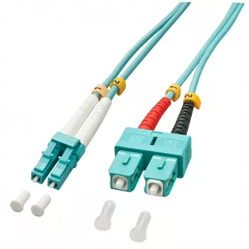Lindy 1,0 m OM3 LC - SC duplexný InfiniBand/optický kábel 1 m tyrkysový
