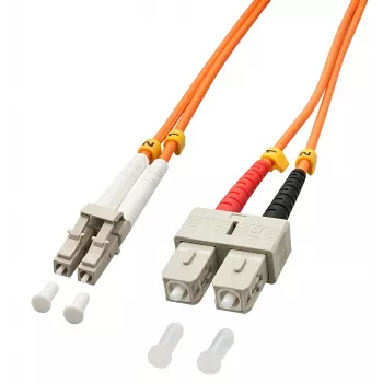 Lindy 10m OM2 LC - SC duplexný InfiniBand/optický kábel oranžový