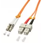 Lindy 10m OM2 LC - SC duplexný InfiniBand/optický kábel oranžový